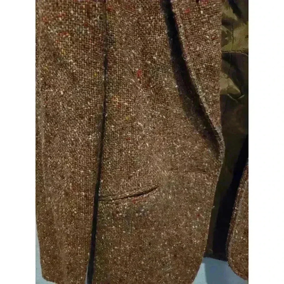 TGIF Women's Vintage Orange Wool Blend Blazer Size 7 Button Closure Y2K - Picture 3 of 10